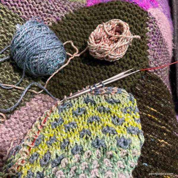 Beginning of icord bind off