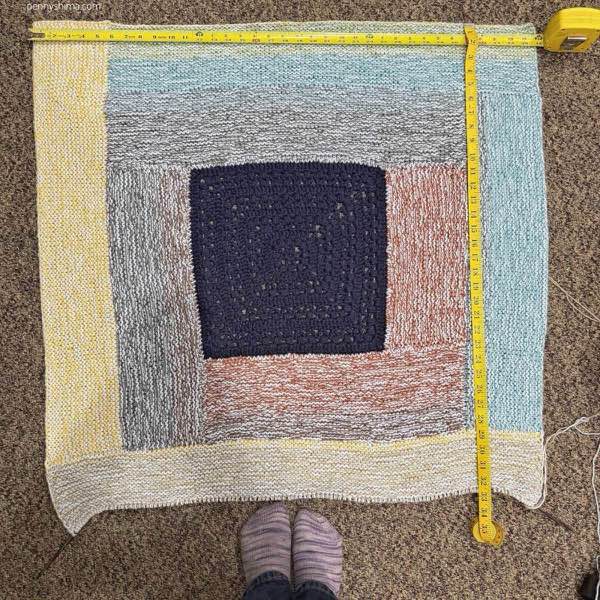 log cabin blanket in progress
